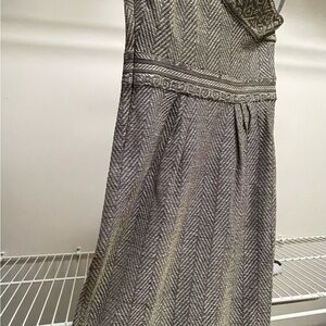 Elegant Gray Patterned Dress